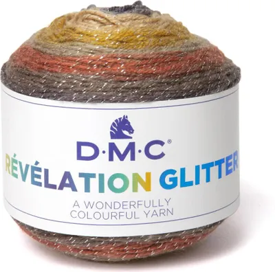 Produktbild von DMC Révélation Glitter – mehrfarbiges Garn mit Glitzereffekt (Farbe 507)