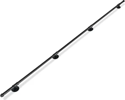 Produktbild von Jopassy Handlauf Geländer Verzinktes Schutzbügel Treppe Stahlrohr Pulverbeschichtung Innen und Außen Schwarz 300cm