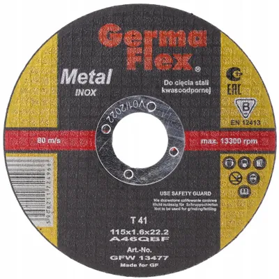 Produktbild von Germaflex Trennscheibe für Edelstahl 115x1,6x22 mm