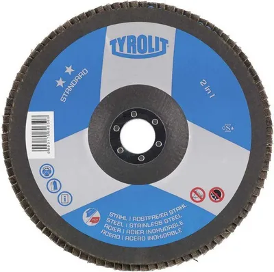Produktbild von Tyrolit Schräggestellte Lamellenscheibe Za60 178x22.2 Silber Silber One Size