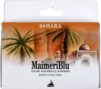 Obrázek produktu pro Maimeri Blu Sada akvarelových barev Sahara 6 x 12 ml