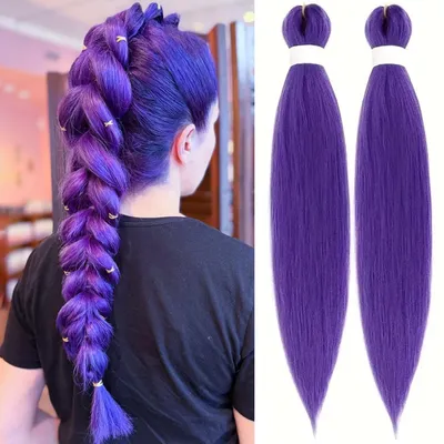 Produktbild von Kunsthaar FlechtExtensions Jumbo Braid 24 Zoll 100g Dunkellila 2 Stück