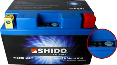 Produktbild von Shido LTZ12S Lithium Batterie 12V 5Ah - Leicht & Leistungsstark für Motorräder