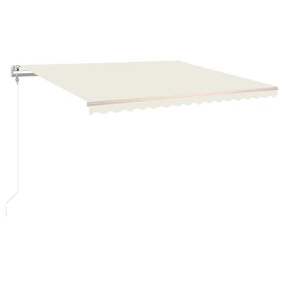 Zdjęcie produktu dla vidaXL Markiza automatycznie zwijana 400x350 cm kremowa