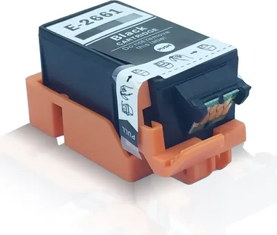 Produktbild von Kompatible Tintenpatrone Schwarz für Epson Workforce WF 100 W Workforce WF100 W T266 T 266 C13T26614010 Black Noir - Eco Office Serie