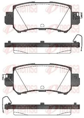 Produktbild von REMSA Bremsbeläge Satz Hinten Bremsklötze für MAZDA CX-5 (KE, GH) 1507.00
