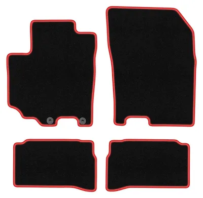 Imagen del producto de Alfombrillas de moqueta para Suzuki Vitara III 2015- (crossover) – juego de 4 piezas, /rojo, a medida – Wielganizator CARLUX