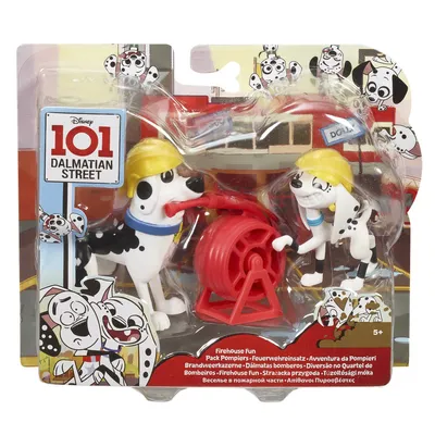 Zdjęcie produktu dla 101 Dalmatyńczyków. GBM37 Figurki Dolly i Doug. Strażacka Przygoda