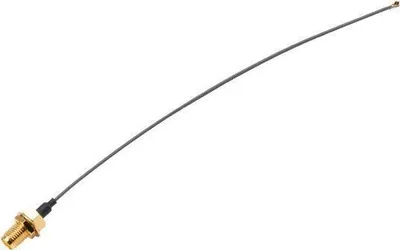 Produktbild von Akasa A-ATC01-GR, Anschlusskabel, Schwarz, Gold, RP-SMA, 0 - 6000 MHz, 0,2 m, 2 Stück(e)
