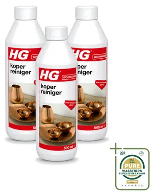 Produktbild von 3 x HG Kupferreiniger - für strahlenden Glanz - 500 ml - Vorratspackung - 3 Stücke