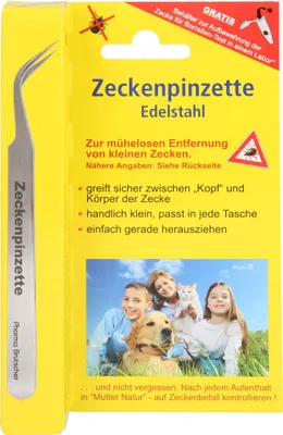 Zdjęcie produktu dla Pęseta do kleszczy Pharma Brutscher ze stali chirurgicznej, 1 szt