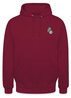 Produktbild von Spreadshirt Rick & Morty Köpfe Als Stick-Design Uni Hoodie, XL, Bordeaux