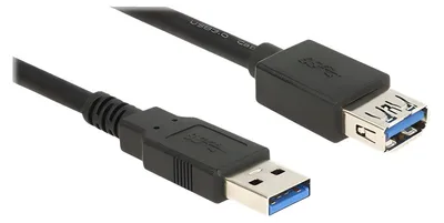 Produktbild von Delock Extension cable USB 3.0 - USB-Verlängerungskabel - USB Typ A (M) zu USB Typ A (W) - USB 3.0 - 2 m - Schwarz