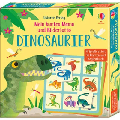 Produktbild von Mein buntes Memo und Bilderlotto: Dinosaurier