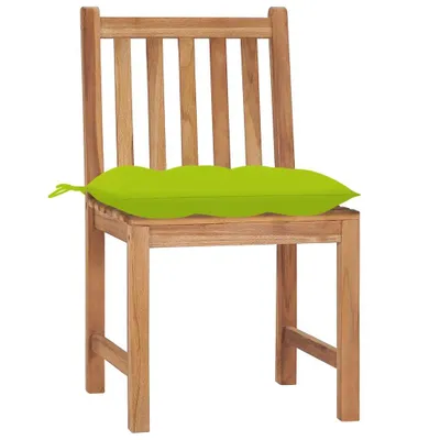 Produktbild von "2026 Aktion"Stuhl Terrasse - Gartenstühle 4er set - Balkonmöbel - Campingstuhl elegantes Design - mit Kissen Massivholz Teak - 50x53x90cm - Gartenstühle NeuMöbel959659