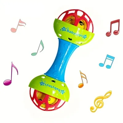 Produktbild von Baby Greifling & Rassel, Sensorik Spielzeug für 6–12 Monate, Grün