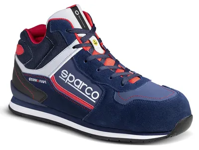 Image de Chaussures de sécurité SPARCO GYMKHANA OLYMPUS ESD S3 SRC HRO (bleu marine/rouge)