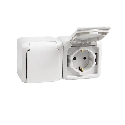 Zdjęcie produktu dla Legrand 782394, 2x AC, CEE 7/3, Szary, Kopolimer akrylonitrylo-butadieno-styrenowy (ABS), Termoplastyczny, IP44, IK07
