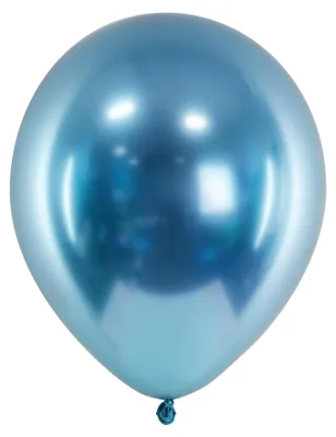 Produktbild von PartyDeco CHB1-001-10, Spielzeugballon, Latex, Blau, Einfarbig, Party, Universal