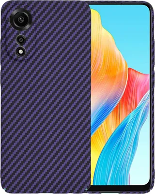 Produktbild von Techsuit Carbonite FiberShell Back Cover Hülle für Oppo A78 - Lila