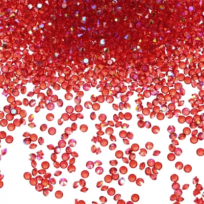 3600 Acryl-Diamanten 3 mm rot AB für Deko & Basteln
