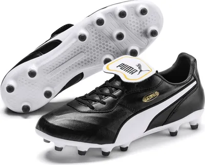 Produktbild von Puma Echtleder Fußballschuh 'King Top FG' puma black - puma white , Neutral EU:43 EU