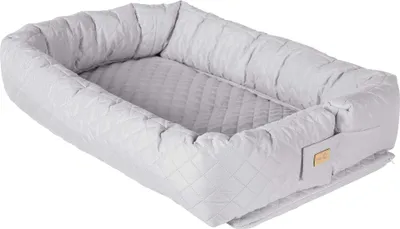Produktbild von roba Babylounge 3 in 1 'roba Style', Kuschelnest, silbergrau, Wickelauflage, Bettschlange