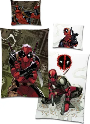 Produktbild von Marvel Deadpool Bettwäsche Linon / Renforcé
