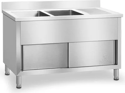 Obrázek produktu pro Expondo Royal Catering dvojitý dřezový skříň - 140 x 60 cm