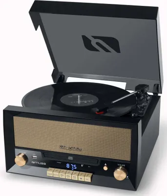 Immagine prodotto di Giradischi vinile/cd/usb stereo a 3 velocità 33/45/78 giri/min Muse MT110B