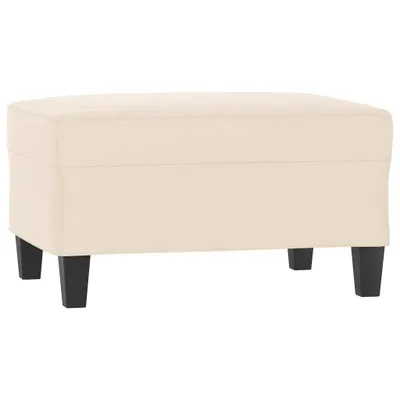 Obrázok produktu pre vidaXL Podnožka béžová 70x55x41 cm Tkanina z mikrovlákna