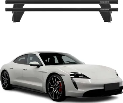 Produktbild von Menabo Dachträger Grundtäger für Porsche Taycan 2019-2024 75kg Alu Schwarz 2 tlg
