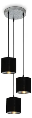 Produktbild von Briloner Leuchten LURI - Pendelleuchten - 4737034 - Höhenverstellbar - Silver-Crafted - Holz - E14 Fassung max. 25 Watt - 3-flammig - Ø 21 x 120 cm
