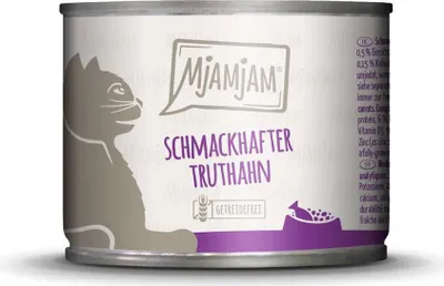 Produktbild von MjAMjAM Schmackhafter Truthahn an leckeren Möhrchen, Adult, jede Rasse, Karotte, Türkei, 200 g, Getreidefrei, Ohne künstliche Farbstoffe