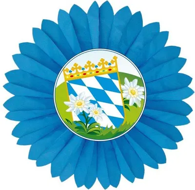 Produktbild von Dekofächer Bayern Wappen mit Edelweiß