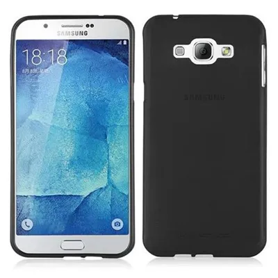 Image de Cadorabo Housse pour Samsung Galaxy A8 2015 Housse de protection en noir Housse TPU silicone Etui Case Cover