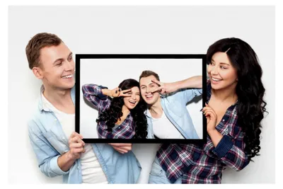 Produktbild von Personalisierte Fußmatte mit Foto, rutschfest und waschbar, Weiß 60x40cm