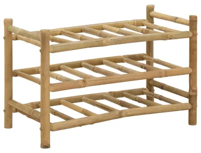 Image de Étagère à vin Naturel 57 x 29,5 x 36 cm Bambou