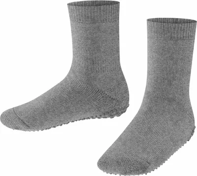 Image de FALKE Chaussettes pour enfants - Catspads, Antidérapant, chaussettes, semelle complète, Laine Gris clair 27-30