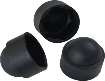 Produktbild von 50 Stück Sechskant Schutzkappe M5 - Schlüsselweite 8mm, Farbe schwarz - Abdeckakppen