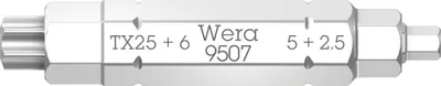 Image de Wera 9507 SB 4-in-1 Bit 2, 2.5 ; 5 ; 6 x TX 25 x 37 mm