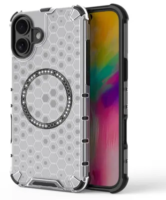 Produktbild von Techsuit – HoneyComb Shield MagSafe – Schutzhülle für iPhone 16 – weiß
