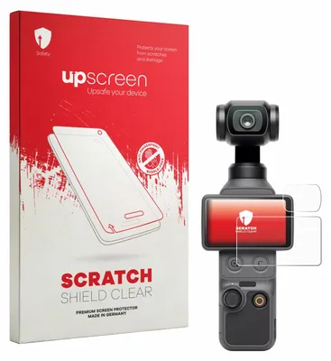 Produktbild von upscreen Schutzfolie für DJI Osmo Pocket 4 (Display + Linse) Displayschutz Displayschutzfolie Folie Klar Transparent