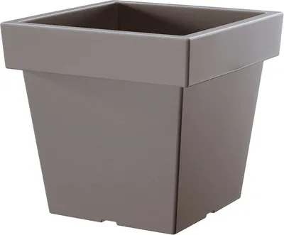 Produktbild von Blumentopf Blumenkübel Kunststoff Lofly Low Square Steingrau DLOFL-300