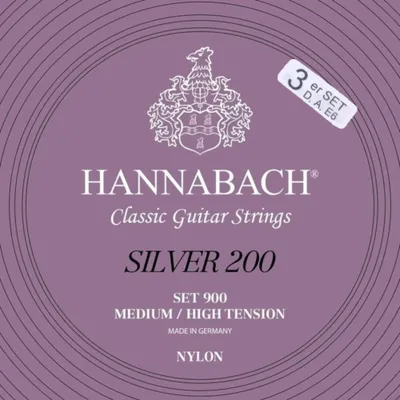 Produktbild von Hannabach 9007MHT Silver 200 - medium/high - Basssatz
