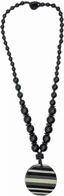 Produktbild von Lange Kette Carolin mit rundem Anhänger von collezione alessandro