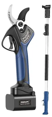 Immagine prodotto di Tagliasiepi elettrici, motore brushless, lunga autonomia della batteria, con asta da 250 cm, due batterie-a