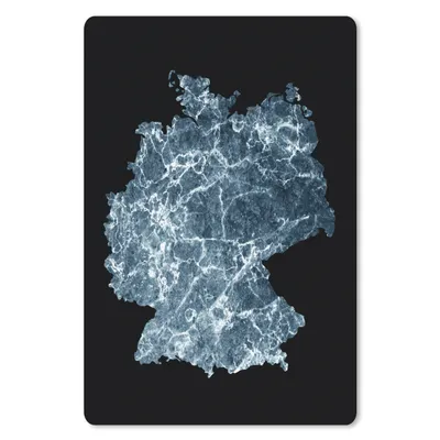 Produktbild von MuchoWow® Mauspad Mousepad Karte - Deutschland - Marmor 18x27 cm - Mousepads - Maus Mat - Pad - Mausunterlage
