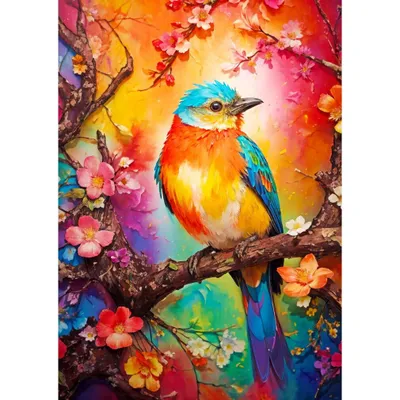 Productafbeelding van ENJOY Puzzel: Kleurrijke Vogel, 1000 stukjes