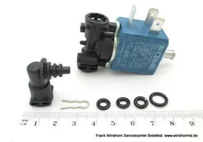 Produktbild von Solenoidventil Set passend wie Delonghi 5513225711 Magnetventil 3-Wege für Kaffeemaschine